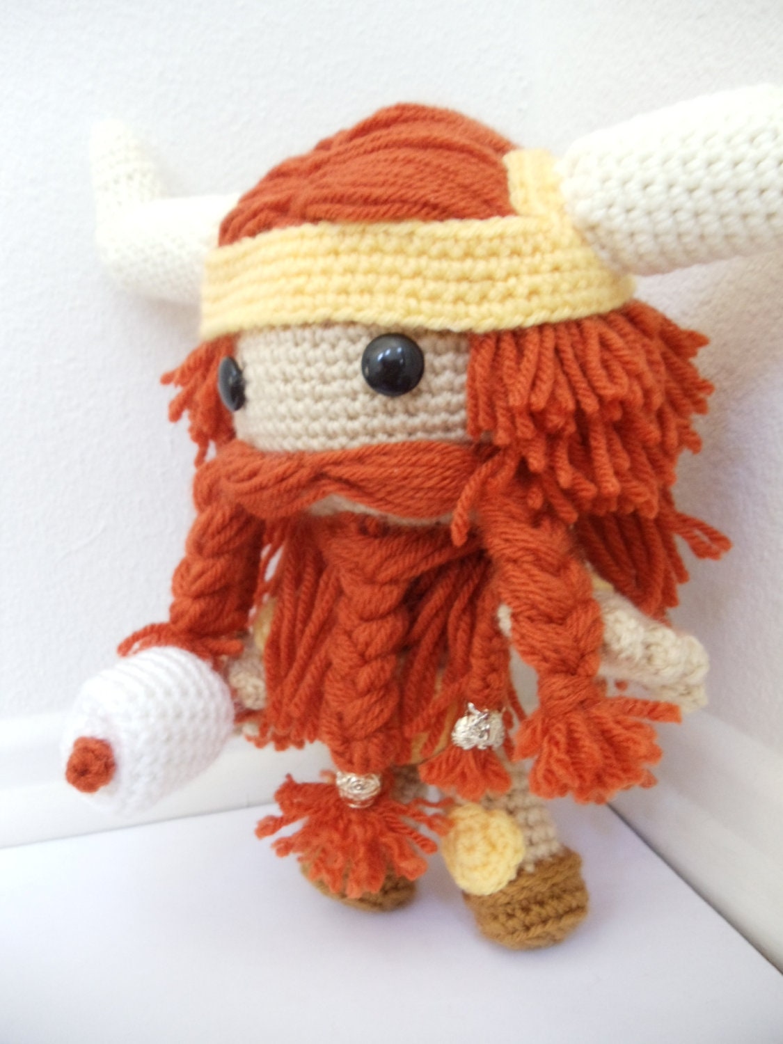 Norse/ Viking Sackboy Amigurumi Crochet doll by YarrrnIt on Etsy