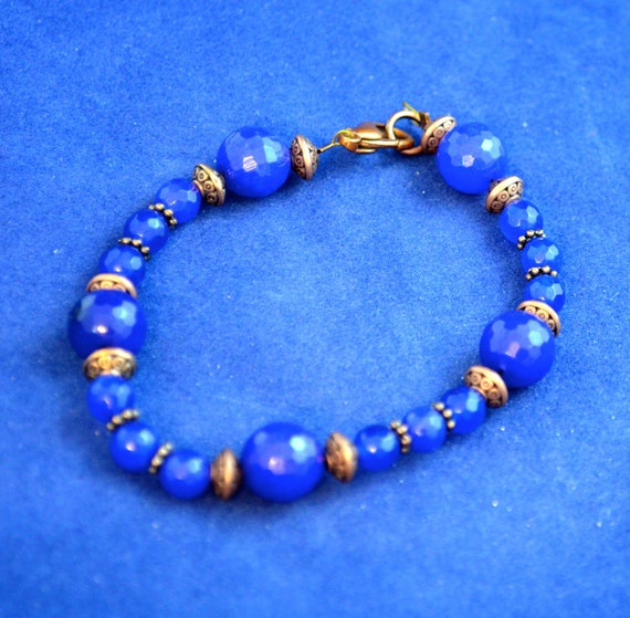 Sapphire Gembead Bracelet Natural Sapphire Gemstone Beads