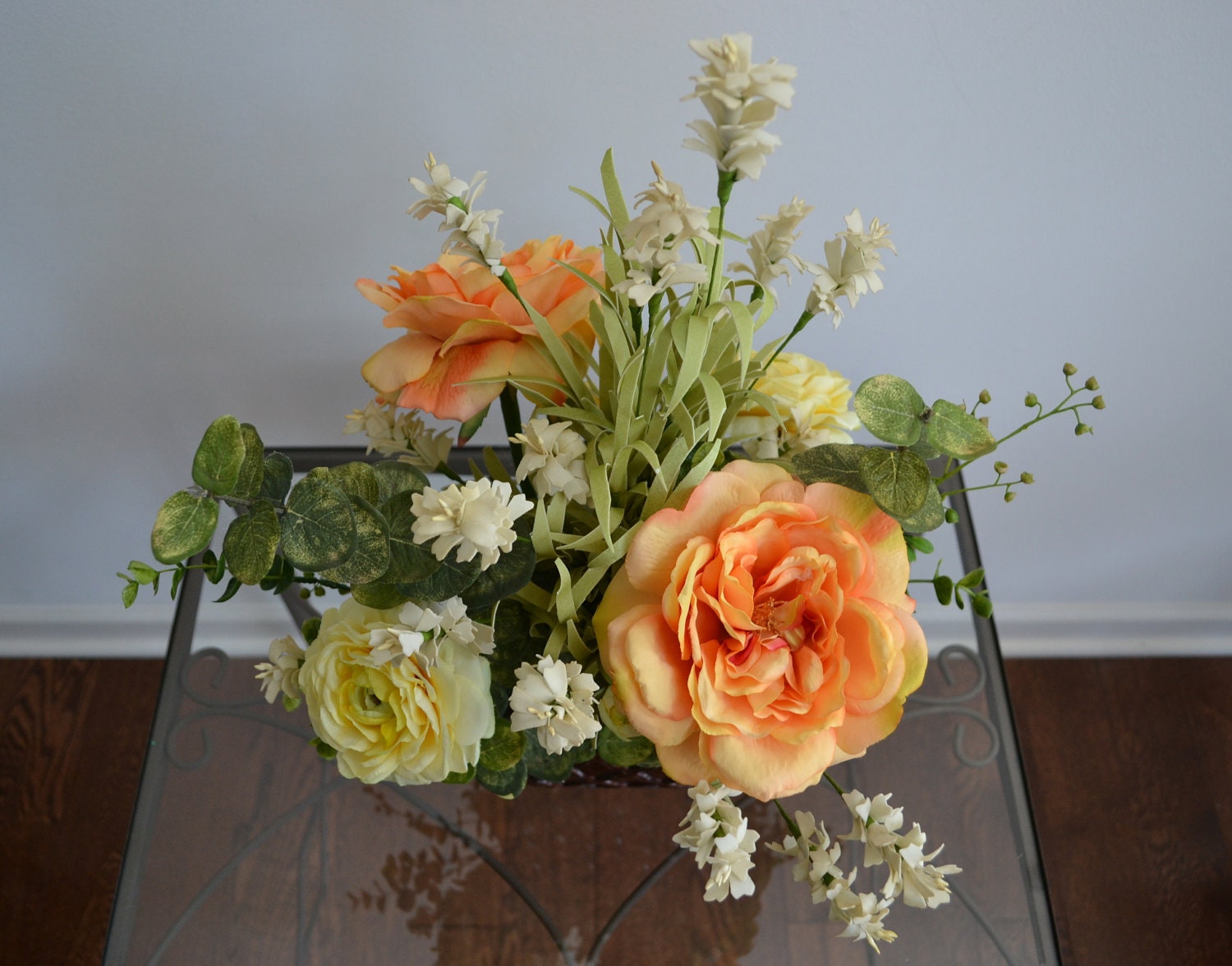 Orange Blossom & Sunshine Silk Flower by ChicagoSilkFlorist
