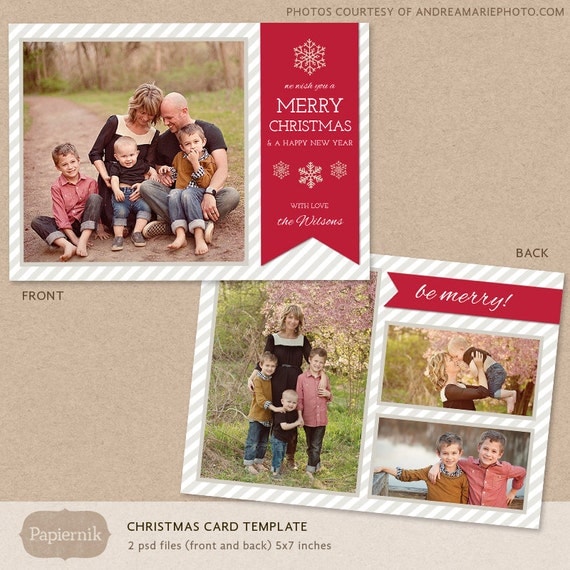 Free Photoshop Christmas Card Templates For Photographers