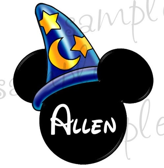 Sorcerer Hat Mickey Head DIGITAL printable file DIY