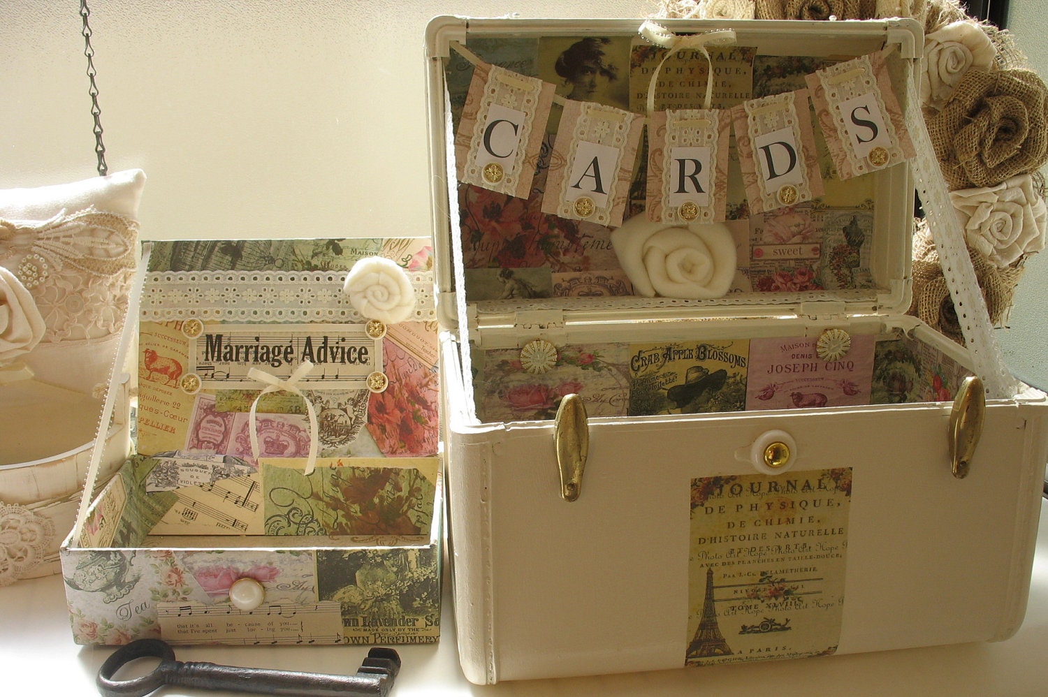 vintage suitcase for shabby chic wedding card holder vintage suitcase for shabby chic wedding card holder