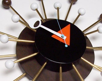 Mid Century Modern Art sunburst starburst Clock Eames Era Tiki 60's Retro Danish Modern George Nelson