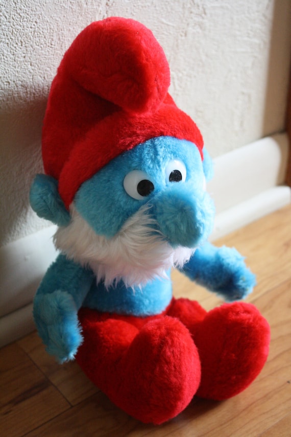 papa smurf stuffed toy