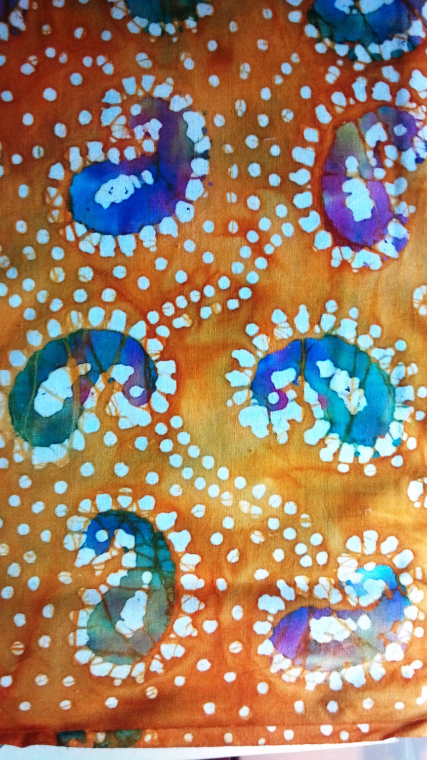 New Cotton Quilting Batik Fabric BY the YARD Caledonia