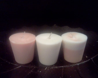 Beach Daisies Triple Scented Soy Votive Candles (Set of 3)