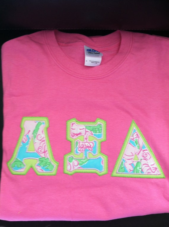 Lilly Pulitzer letter shirt jersey. by PersonalizedSunshine