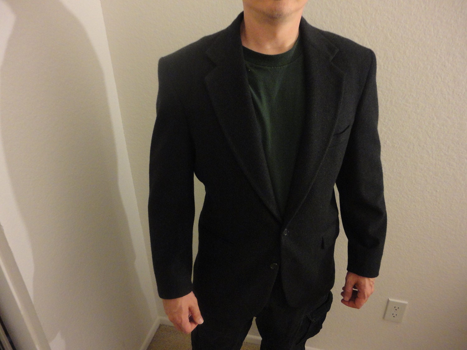 black cashmere sport coat