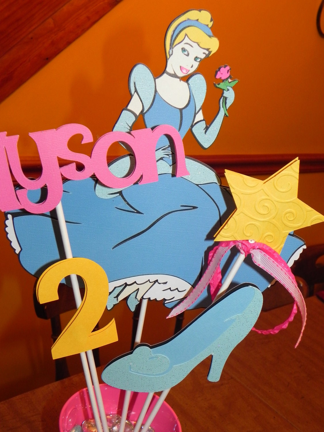 Cinderella Birthday Party Centerpiece Cinderella