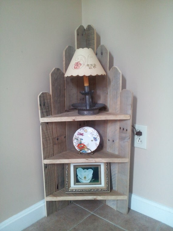 Rustic Corner Shelf
