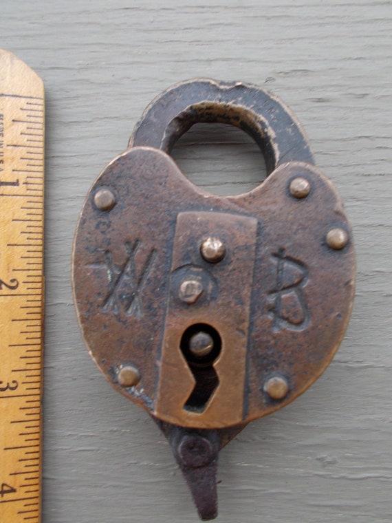 Wilson Bohannan Company Railroad Lock from Early 1900s Brass