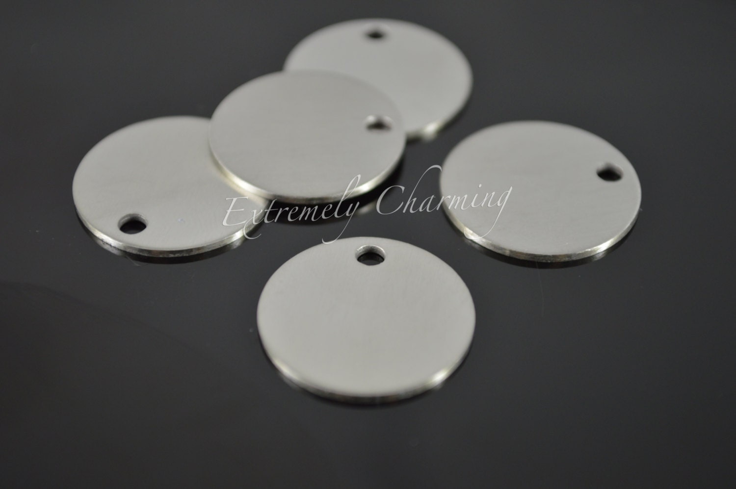 5 pcs 3/4 Round Stamping Blanks Stainless Steel