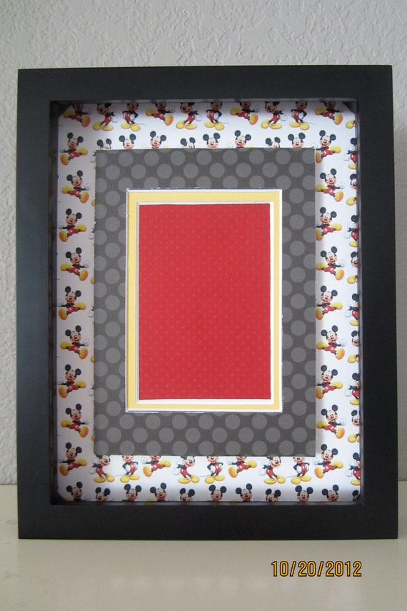 Items similar to Disney Pin Shadow Box Mickey Mouse inspired on Etsy