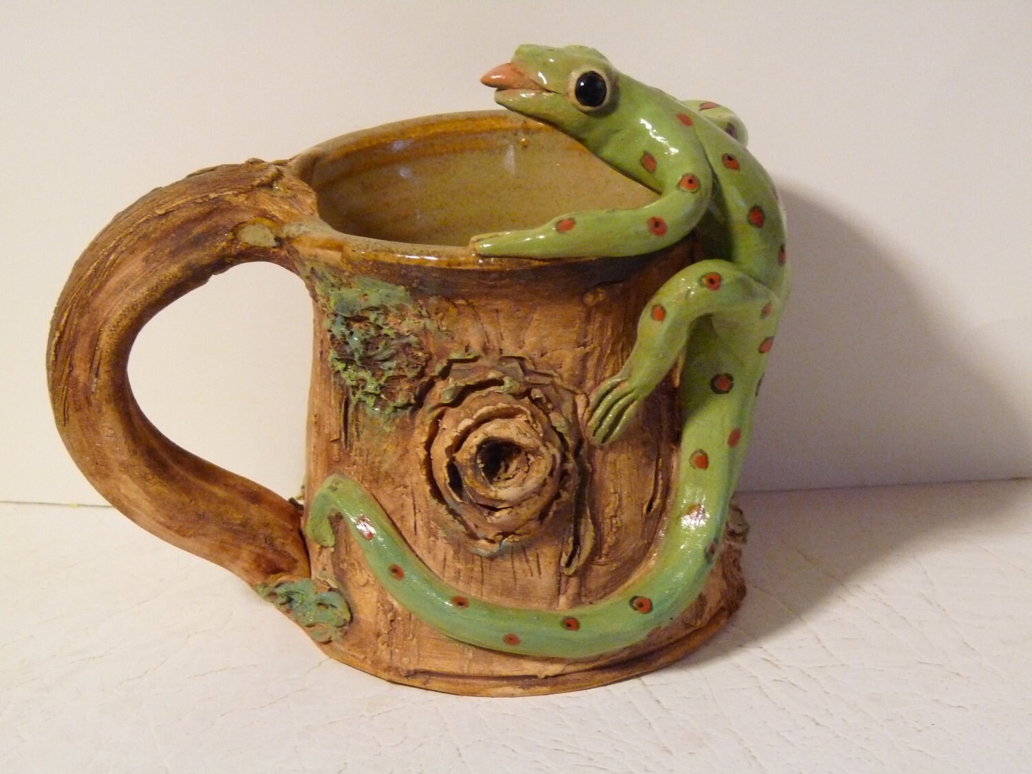 Lizard Mug Pottery Mug Handmade Mug Coffee Mug