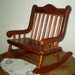 vintage teddy bear rocking chair