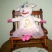 vintage teddy bear rocking chair