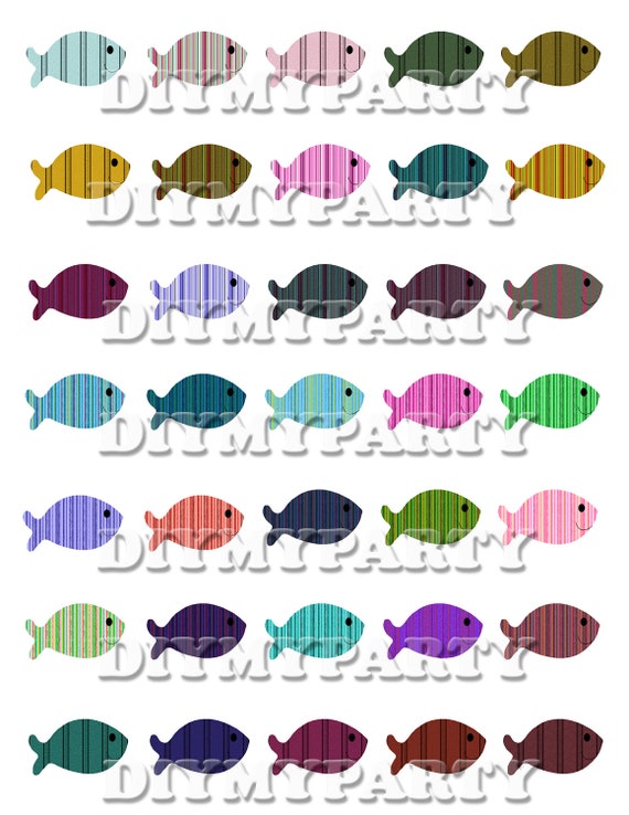 Printable party decor fish Clip Art fish clipart decoration