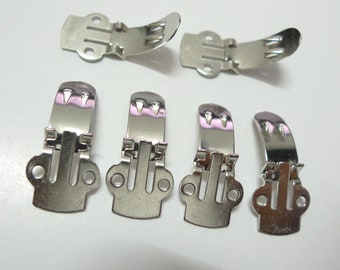 FREE SHIPPING 100 Pcs Blank Metal Nickle Plated Shoe Clips Hardware