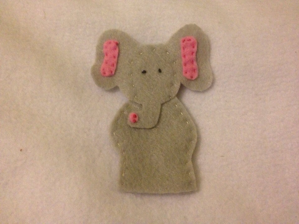 Elephant finger puppet