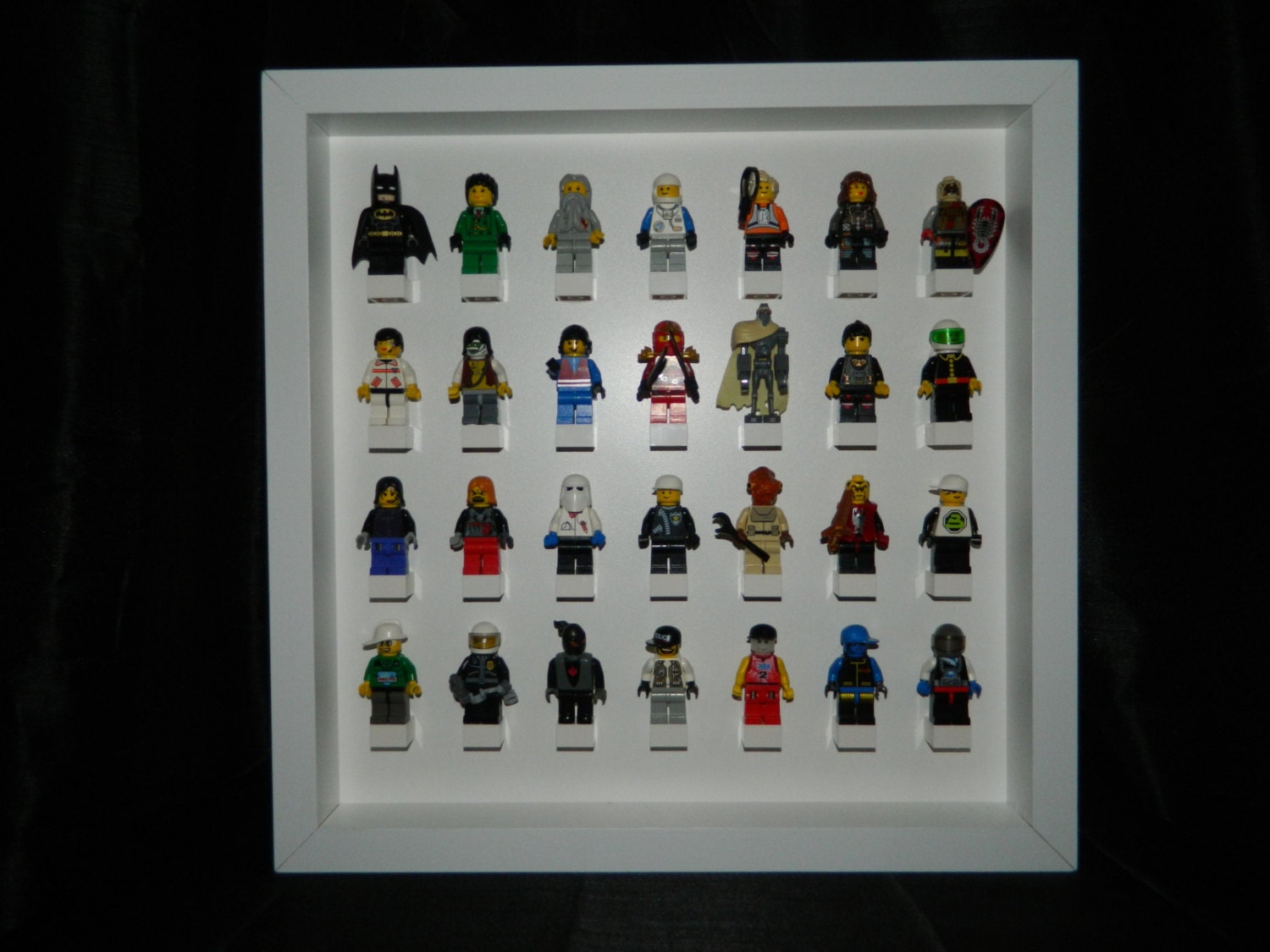 lego minifigure display case etsy