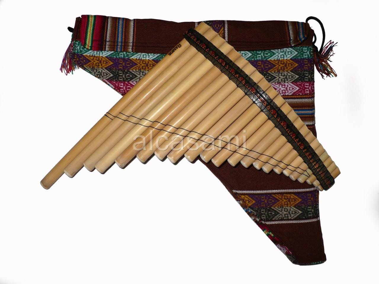 Professional Pan Flute 22 Pipes Ramos and Case Peru