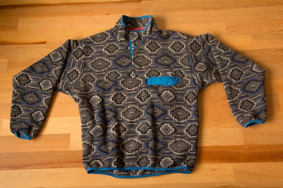 mens patterned patagonia fleece
