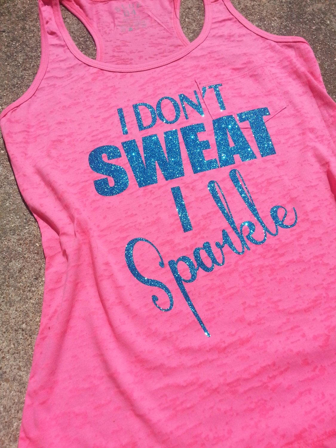 I don't Sweat I Sparkle Glitter Workout by GraphicsUnlimitedLLC