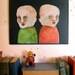 creepy painting vampire- children- original- ooak-- dark- kids- horror ... oh the horror