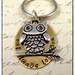 Personalized Keyring - Owl Always Love You -Men Grandpa Dad - Keychain - Hand Stamped Brass