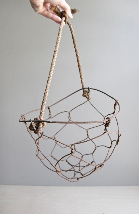 handmade wire basket