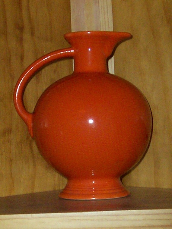 Vintage Fiesta Red Carafe by thetrendykitchen on Etsy