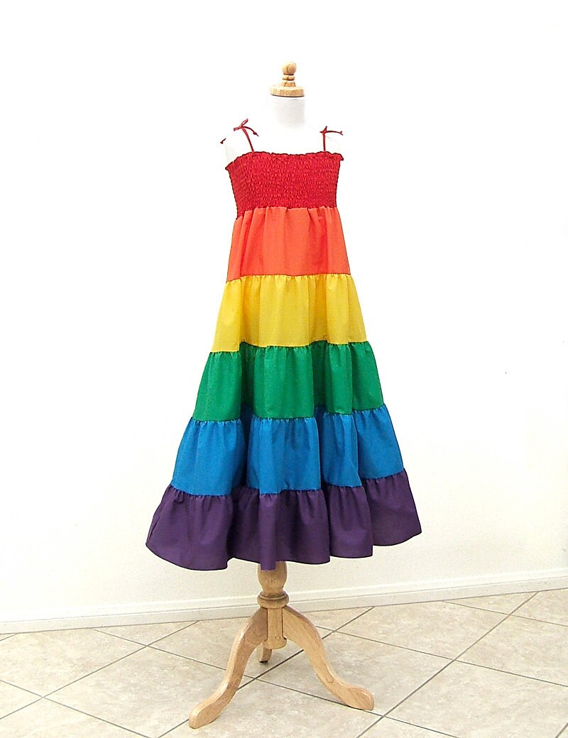 Rainbow Dress Size Large Size L Size Extra Large Size XL