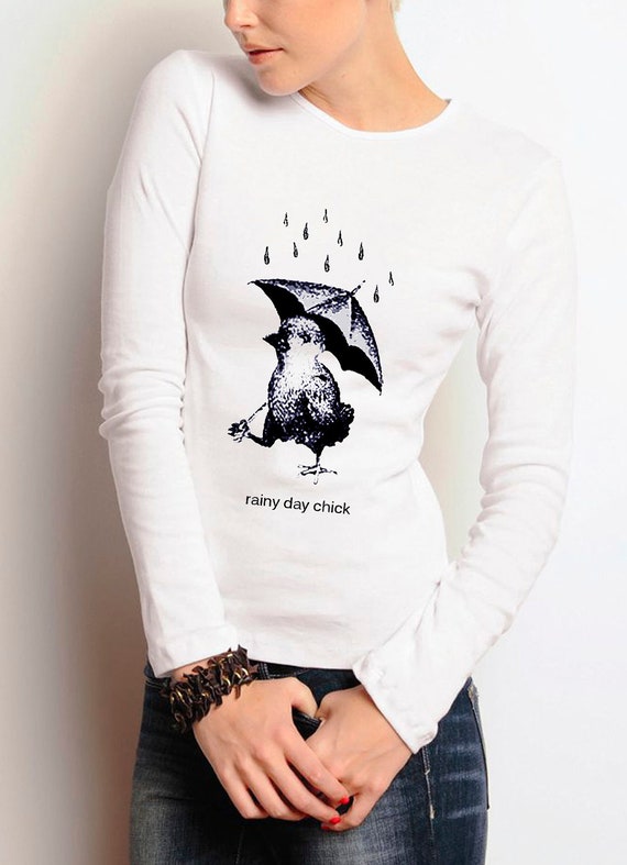 rain tshirt rain shirt womens tshirt rainy by ToTheMoonAndBack