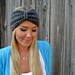 Multi Ways to Wear - Charcoal Gray Turban/ Wrap/ Neckwarmer With Natural Vegan Coconut Shell Buttons - Adjustable