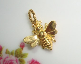 bee charms honey charm 3d gold