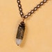 Celtic Pearl bullet necklace, Etched bullet jewelry