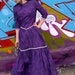 Purple Pansy Little House on the Prairie Costume, Victorian/Steampunk 3992