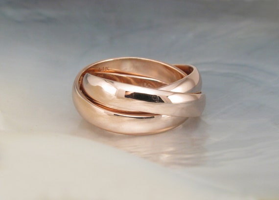 chunky gold wedding rings