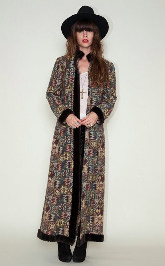 Tapestry Maxi Coat