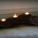 Three Votive Driftwood Candle Holder with Starfish