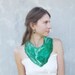 Emerald green felted collar statement felt necklace felted wool bib neck piece green teal scarf elitett weddings bridesmaid fall oht