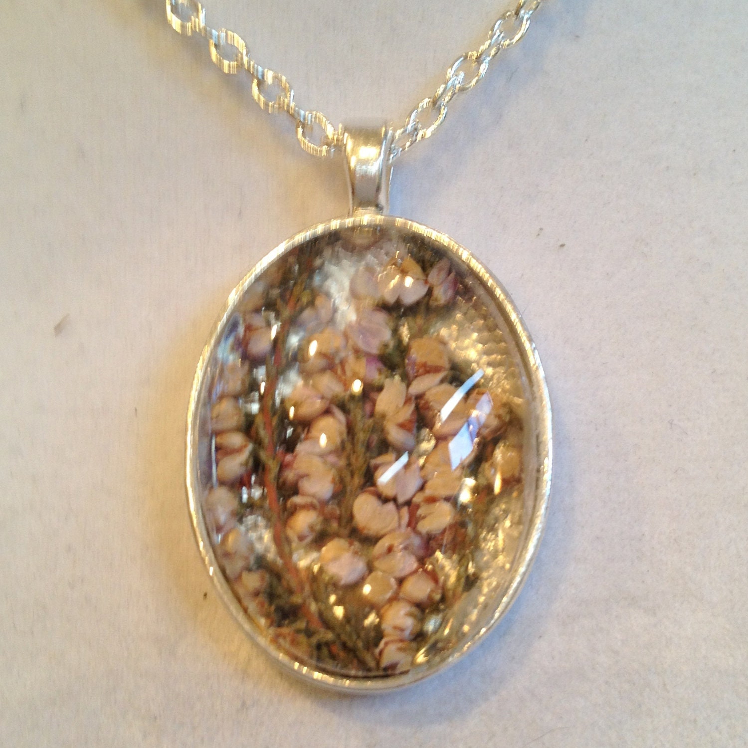 Irish Heather Pendant Necklace