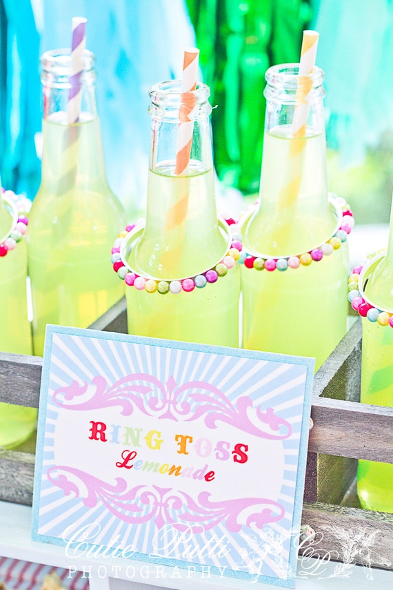 Carnival Party Candy Buffet Signs by Cutie Putti Paperie Il_570xn