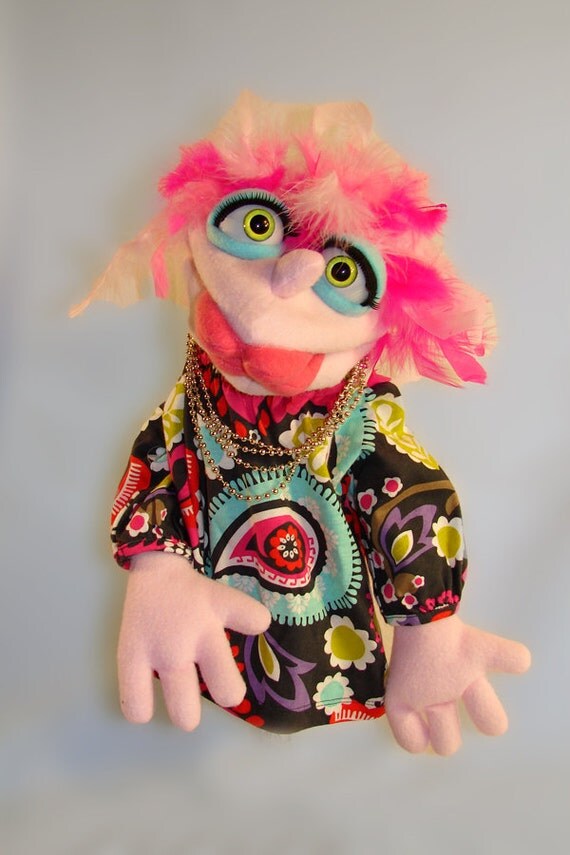 Girlie Hand Puppet or Ventriloquist Figure