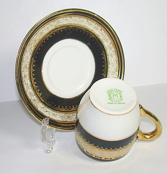 Vintage Noritake Demitasse Cup and Saucer. by fineoldthings