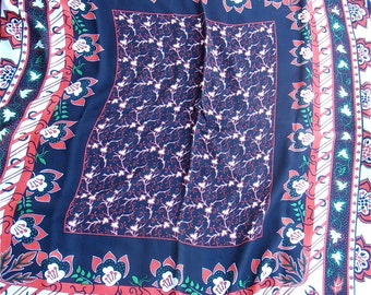 Vintage Hermes Shawl Oversized Hermes Scarf Hermes Cashmere Wrap Red Green Silk Scarf Green Red Shawl Designer Scarf Authentic Hermes Scarf