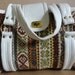 VINTAGE TAPESTRY HANDBAG / Vintage Tapestry Carryon Bag| Spilene Tapestry/Double Handle/Designer Style bag