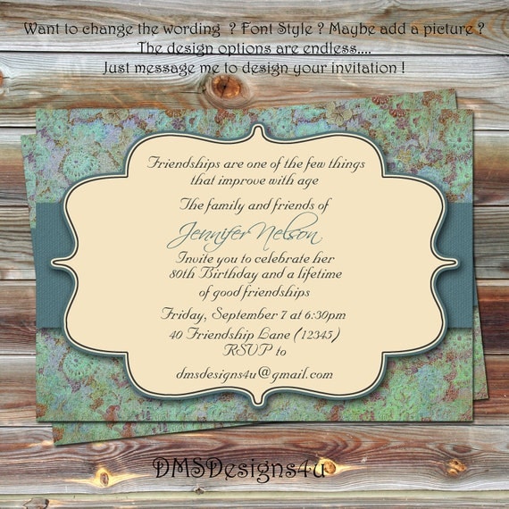 Adult Milestone Birthday Invitation 18th 21st 30th by ...