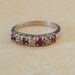 Vintage 925 Ring with Rubyand CZ Stones SZ 7