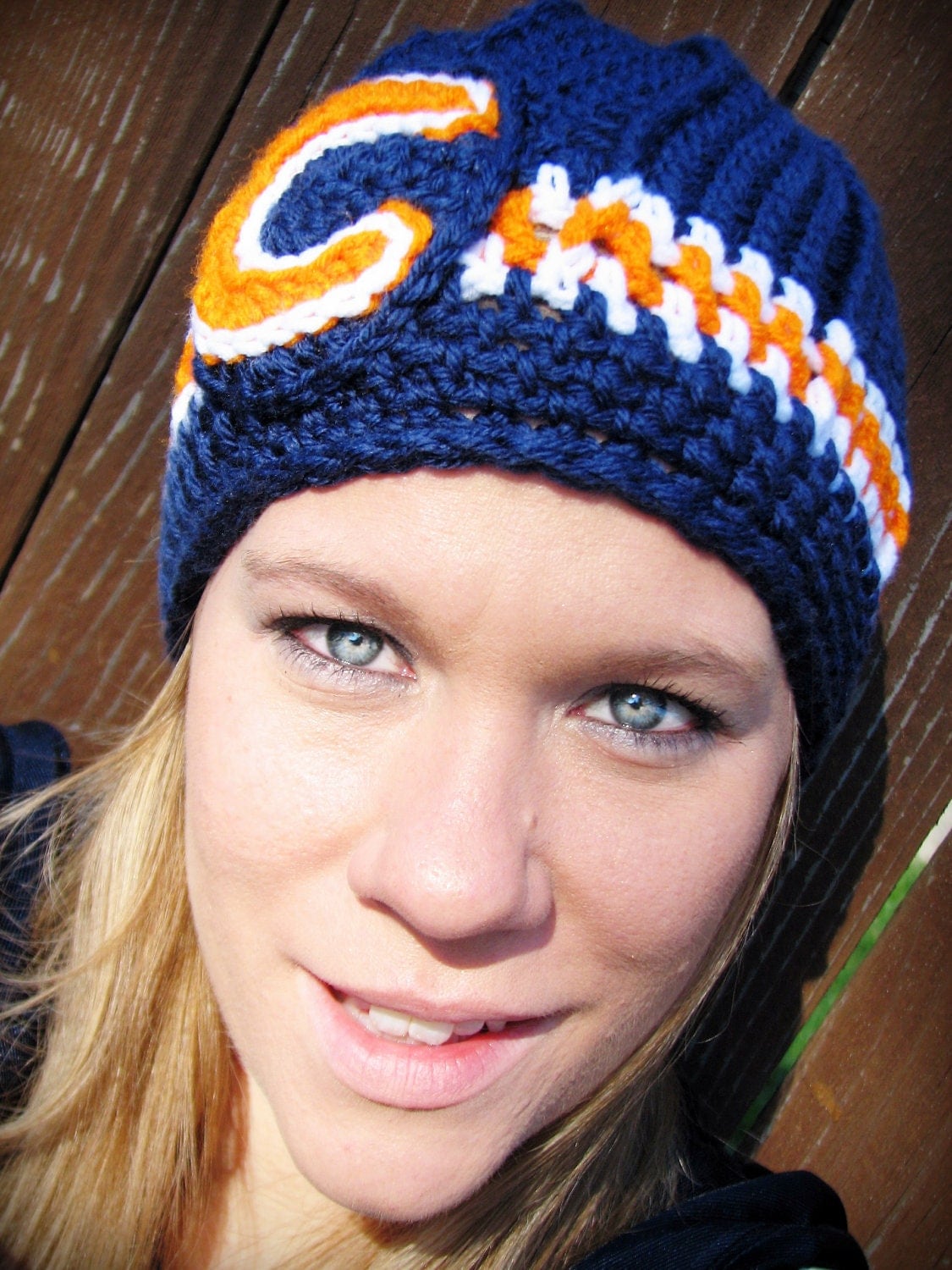 Chicago Bears Crochet Hat by YellowTrunkDesigns on Etsy